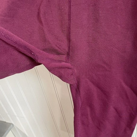 L'urv Leggings Womens  Medium Mauve Pink  High Rise Pull On Nylon Spandex - Picture 3 of 13
